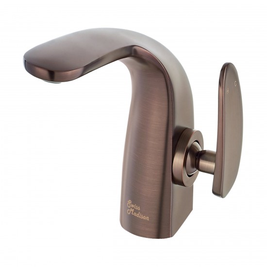 Chateau Single Hole, Single-Handle, Bathroom Faucet in Oil Rubbed Bronze