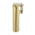 Chateau Single Hole, Single-Handle, High Arc Bathroom Faucet in Brushed Gold