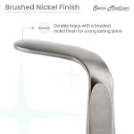 Chateau Single Hole, Single-Handle, High Arc Bathroom Faucet in Brushed Nickel