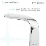 Chateau Single Hole, Single-Handle, Bathroom Faucet in Chrome, SM-BF01C