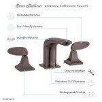 Chateau 8 in. Widespread, 2-Handle, Bathroom Faucet in Oil Rubbed Bronze