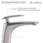 Sublime Single Hole, Single-Handle, Bathroom Faucet in Brushed Nickel