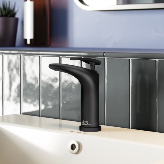 Sublime Single Hole, Single-Handle, Bathroom Faucet in Matte Black