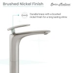 Sublime Single Hole, Single-Handle, High Arc Bathroom Faucet in Brushed Nickel