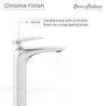 Sublime Single Hole, Single-Handle, High Arc Bathroom Faucet in Chrome