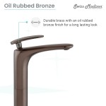 Sublime Single Hole, Single-Handle, High Arc Bathroom Faucet, Oil Rubbed Bronze