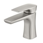 Monaco Single Hole, Single-Handle, Bathroom Faucet in Brushed Nickel