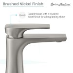Monaco Single Hole, Single-Handle, Bathroom Faucet in Brushed Nickel