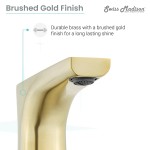 Monaco 8 in. Widespread, 2-Handle, Bathroom Faucet in Brushed Gold