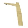 Carre Single Hole, Single-Handle, High Arc Bathroom Faucet in Brushed Gold