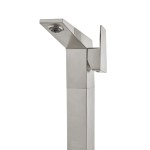 Carre Single Hole, Single-Handle, High Arc Bathroom Faucet in Brushed Nickel