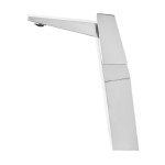 Carre Single Hole, Single-Handle, High Arc Bathroom Faucet in Chrome