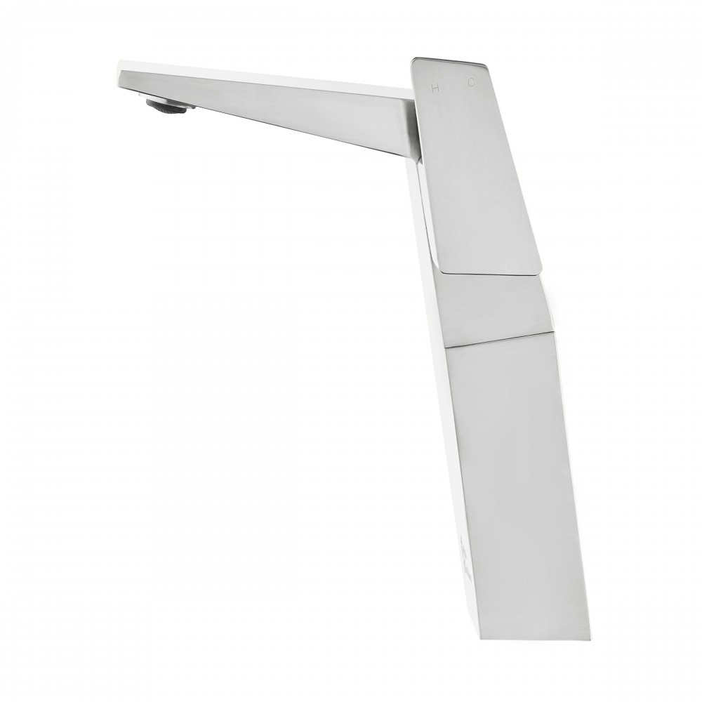 Carre Single Hole, Single-Handle, High Arc Bathroom Faucet in Chrome