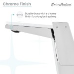 Carre Single Hole, Single-Handle, High Arc Bathroom Faucet in Chrome