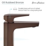 Voltaire Single Hole, Single-Handle, Bathroom Faucet in Oil Rubbed Bronze