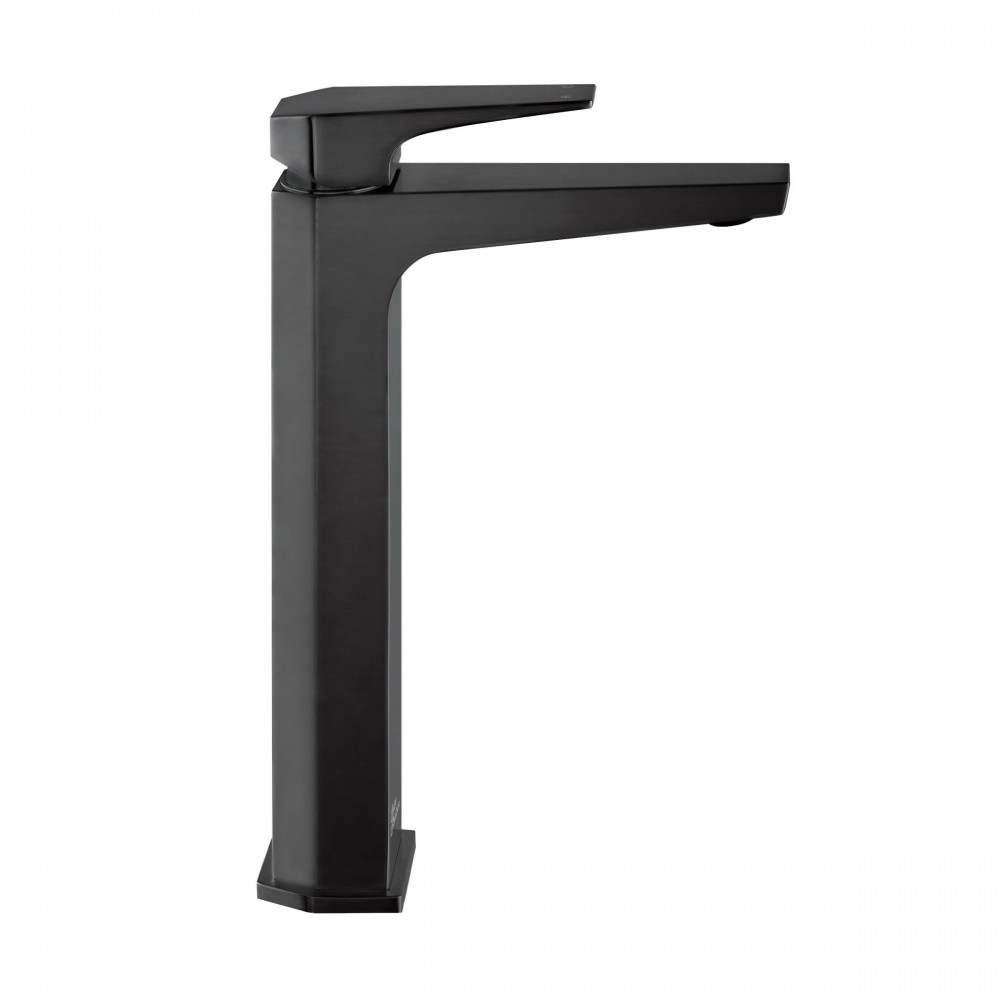 Voltaire Single Hole, Single-Handle, High Arc Bathroom Faucet in Matte Black