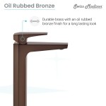 Voltaire Single Hole, Single-Handle, High Arc Bathroom Faucet, Oil Rubbed Bronze