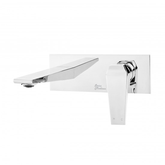 Voltaire Single-Handle, Wall-Mount, Bathroom Faucet in Chrome