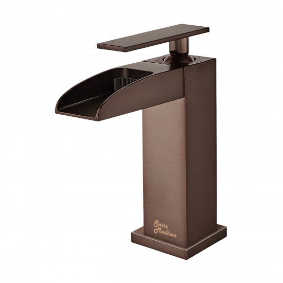 Concorde Single Hole, Single-Handle, Waterfall Bathroom Faucet Oil Rubbed Bronze