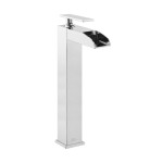 Concorde Single Hole, Single-Handle, High Arc Waterfall, Bathroom Faucet, Chrome