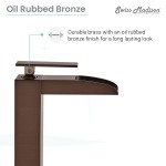 Concorde Single Hole, Single-Handle, High Arc Waterfall, Bathroom Faucet