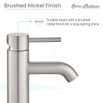 Ivy Single Hole, Single-Handle, Bathroom Faucet in Brushed Nickel