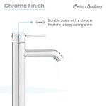 Ivy Single Hole, Single-Handle, High Arc Bathroom Faucet in Chrome