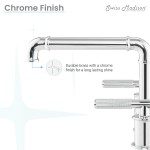 Avallon 8 in. Widespread, Sleek Handle, Bathroom Faucet in Chrome