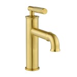 Avallon Single Hole, Single-Handle Sleek, Bathroom Faucet in Brushed Gold