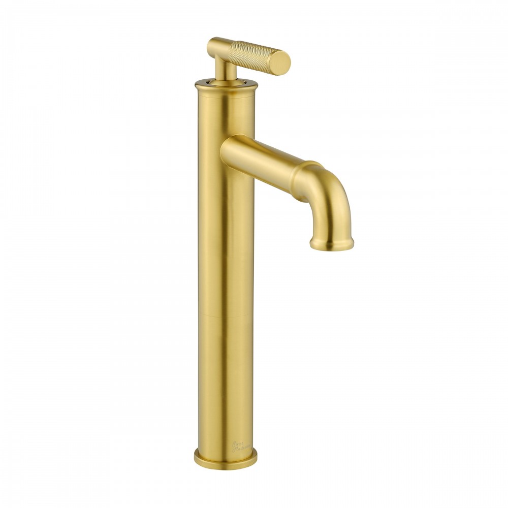 Avallon Single Hole, Single-Handle Sleek, High Arc Bathroom Faucet, Brushed Gold