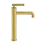 Avallon Single Hole, Single-Handle Sleek, High Arc Bathroom Faucet, Brushed Gold