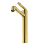 Avallon Single Hole, Single-Handle Sleek, High Arc Bathroom Faucet, Brushed Gold