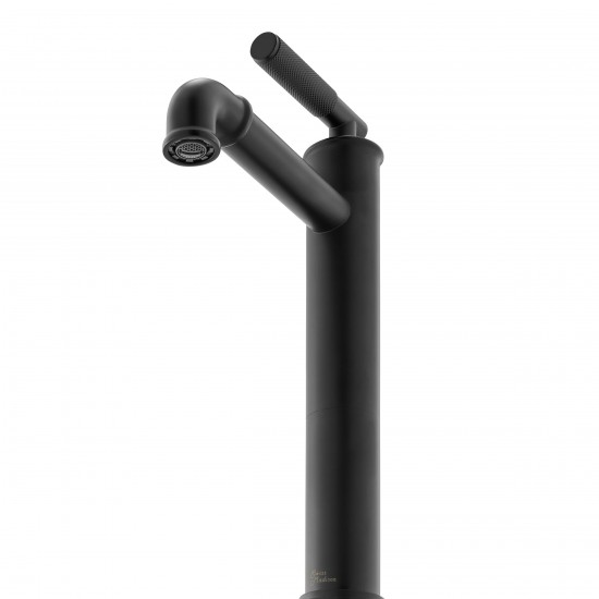 Avallon Single Hole, Single-Handle Sleek, High Arc Bathroom Faucet, Matte Black