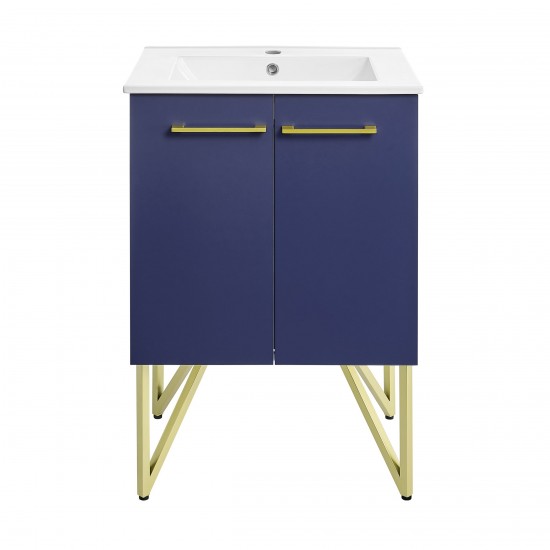 Swiss Madison Annecy 24 Bathroom Vanity in Navy Blue