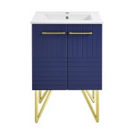 Swiss Madison Annecy 24" Bathroom Vanity in Granger Blue