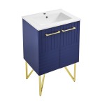 Swiss Madison Annecy 24" Bathroom Vanity in Granger Blue