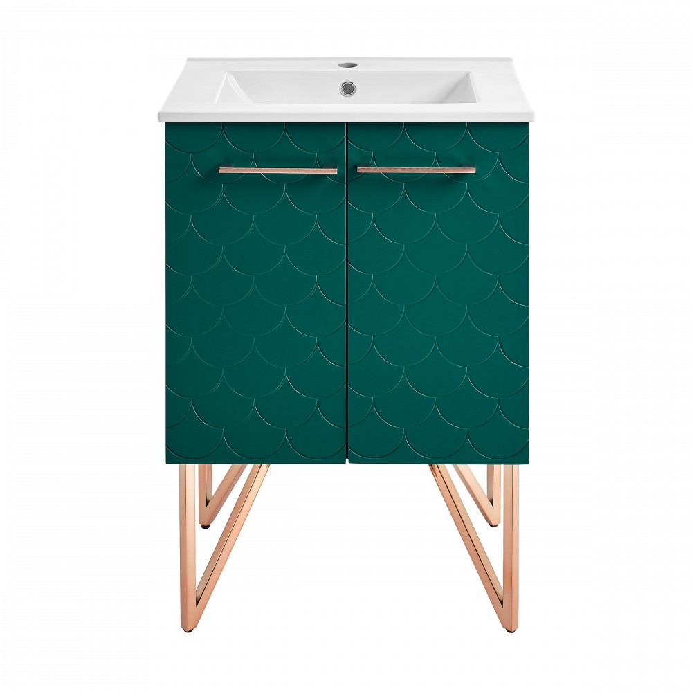 Swiss Madison Annecy 24" Bathroom Vanity in Barracuda Teal Swiss Madison Annecy 24" Bathroom Vanity in Barracuda Teal