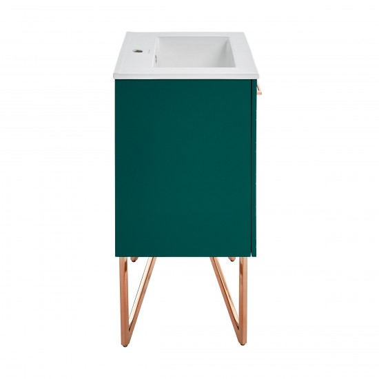 Swiss Madison Annecy 24" Bathroom Vanity in Barracuda Teal