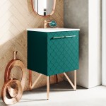 Swiss Madison Annecy 24" Bathroom Vanity in Barracuda Teal