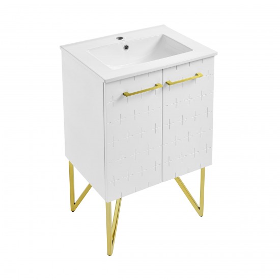 Swiss Madison Annecy 24" Bathroom Vanity in Galaxy White