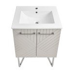 Swiss Madison Annecy 24" Bathroom Vanity in Mayhem Greige