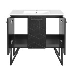Swiss Madison Annecy 36" Bathroom Vanity in Phantom Black