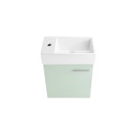 Swiss Madison Colmer 18" Wall-Mounted Bathroom Vanity in Mint