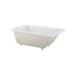 Voltaire 60"x 30" Reversible Drain Drop-In Bathtub