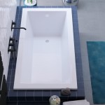 Voltaire 60"x 30" Reversible Drain Drop-In Bathtub