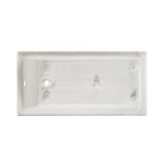 Voltaire 60"x 30" Reversible Drain Drop-In Bathtub