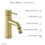 Swiss Madison Ivy Bidet Faucet in Brushed Gold