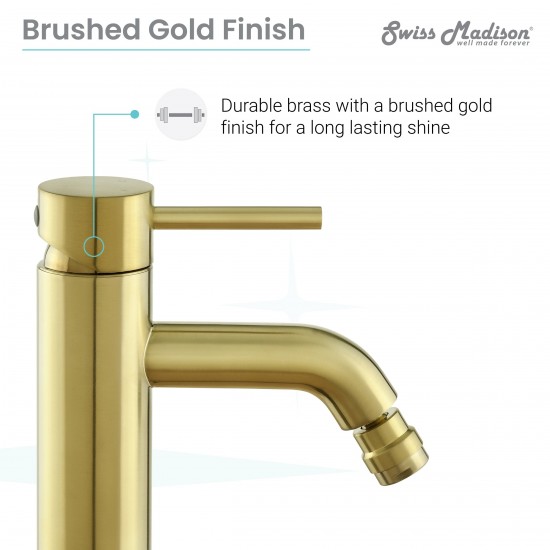 Swiss Madison Ivy Bidet Faucet in Brushed Gold