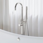 Swiss Madison Ivy Freestanding Bathtub Faucet in Brushed Nickel