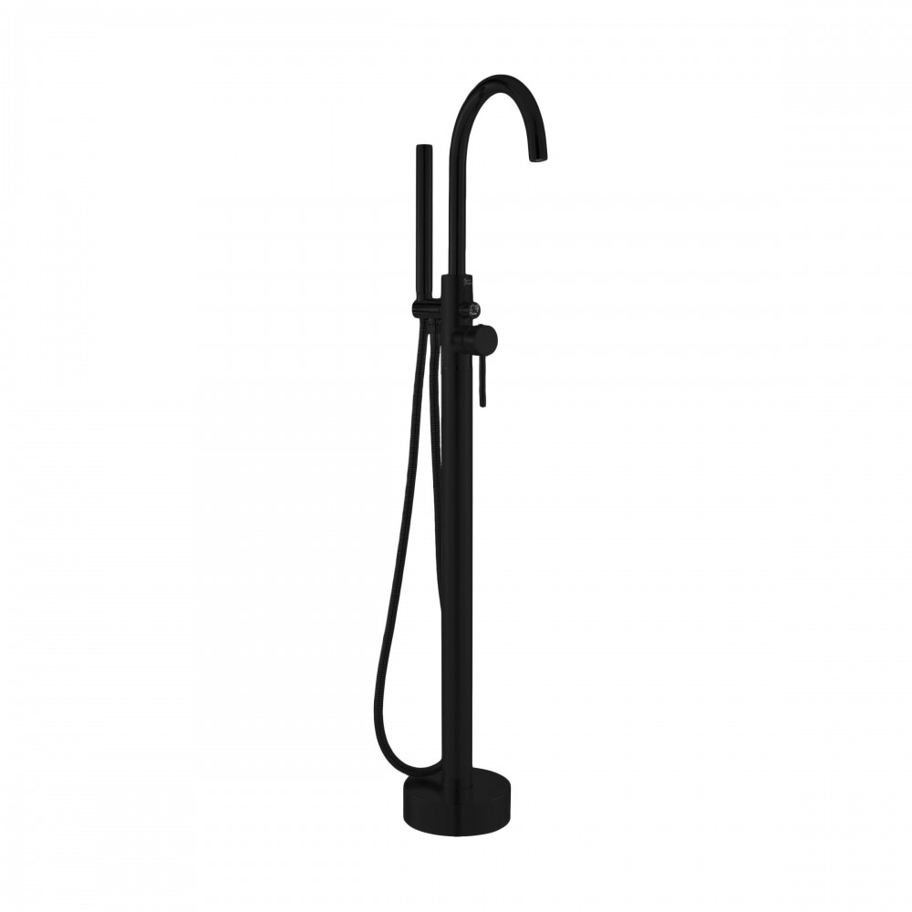 Swiss Madison Ivy Freestanding Bathtub Faucet in Matte Black